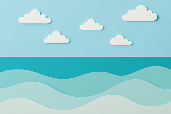 JPG 구름 편집이미지 디자인 물결 바다 컬러 백그라운드 자연 하늘 풍경 파란색 수면 조화 차분 편집실사 AI포토 AI콘텐츠 자연요소 컨셉 물 CG 생태계 파일형식