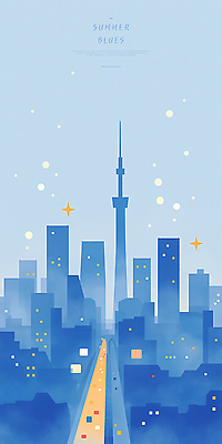 PSD 여유 백그라운드 일러스트 하늘 거리 여러명 건물 여름 관광지 도시풍경 일몰 분위기 도쿄 높이 뷰티풀 스카이트리 국내일러스트 건축물 계절 감정 여행 다수 컨셉 사람 풍경 노을 탑 일본 도시 파일형식