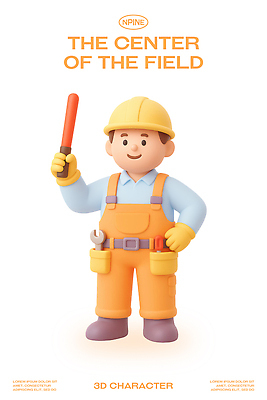 PSD 편집이미지 캐릭터 디자인 남자 건축 표정 작업복 손짓 일상 3D 장비 도구 안전모 작업자 편집3D 옷 모션 사람 라이프 헬멧 안전장비 디지털합성 파일형식