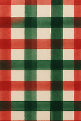 JPG 디자인 컬러 패턴 일러스트 따뜻함 장식 빨간색 초록색 직물 분위기 클래식 오브젝트 질감 체크무늬 땀 텍스타일 국내일러스트 AI일러스트 AI콘텐츠 컨셉 무늬 공예 파일형식