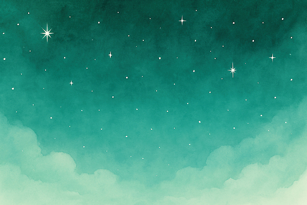 JPG 구름 별 야경 일러스트 자연 밤하늘 하늘 풍경 평화 우주 디지털 고요 감상 분위기 별빛 뷰티풀 색감 국내일러스트 AI일러스트 AI콘텐츠 자연요소 컨셉 빛 야간 생태계 파일형식 풍경_경치