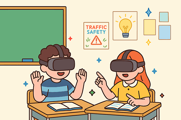 교육 어린이 생각 일러스트 교실 모션 놀이 기술 안전 친구 학습 교사 정보 집중 즐거움 창의력 가상현실 상호작용 국내일러스트 AI파일 직업 감정 컨셉 학교 관계 사람 파일형식 벡터