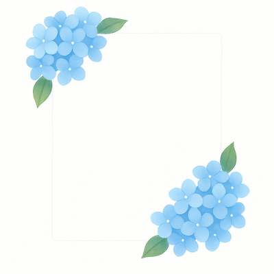 JPG 식물 손글씨 디자인 꽃 예술 컬러 일러스트 자연 문구용품 장식 여름 파란색 정원 다정 그림 수국 파스텔 국내일러스트 AI일러스트 AI콘텐츠 카드프레임 계절 컨셉 학용품 프레임 오브젝트 생태계 파일형식