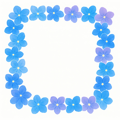 JPG 식물 디자인 꽃 예술 상징 컬러 백그라운드 일러스트 자연 프레임 장식 파란색 디지털 보라색 원형 초대장 수공예 뷰티풀 창의성 국내일러스트 AI일러스트 AI콘텐츠 도형 카드_감사 공예 생태계 파일형식