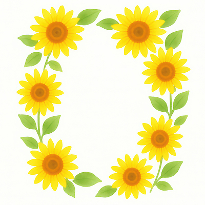 JPG 식물 디자인 꽃 감정 예술 컬러 일러스트 자연 해바라기 장식 여름 귀여움 페인트 공간 활기 조화 뷰티풀 테마 국내일러스트 AI일러스트 AI콘텐츠 계절 컨셉 생태계 파일형식