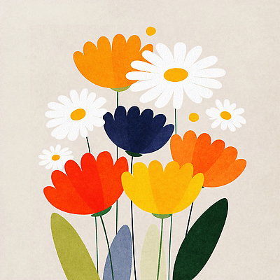 JPG 식물 디자인 꽃 예술 컬러 패턴 일러스트 봄꽃 자연 생명 장식 봄 식물원 화사함 조화 뷰티풀 국내일러스트 AI일러스트 AI콘텐츠 계절 컨셉 무늬 생태계 파일형식