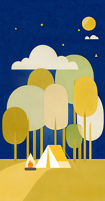 JPG 나무 여유 여행 일러스트 자연 밤하늘 하늘 생명 휴식 텐트 풍경 야외활동 평화 노을 캠핑 시간 숲 모닥불 산소 국내일러스트 AI일러스트 AI콘텐츠 자연요소 식물 감정 컨셉 불 레저 캠핑도구 원소 야간 생태계 파일형식