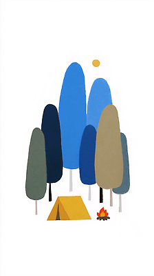 JPG 나무 컬러 여행 일러스트 가족 모션 자연 하늘 휴식 텐트 풍경 야외 여름 친구 햇빛 소풍 평화 캠핑 숲 모닥불 조용 국내일러스트 AI일러스트 AI콘텐츠 식물 계절 컨셉 관계 불 레저 캠핑도구 태양 야외활동 생태계 파일형식