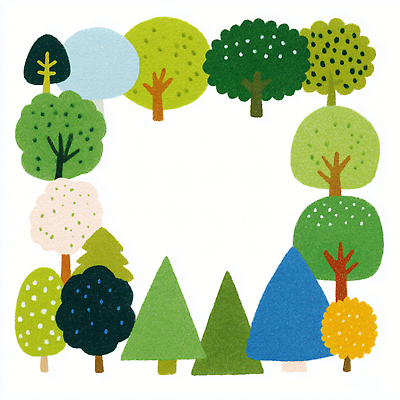 JPG 나무 식물 디자인 예술 컬러 패턴 일러스트 자연 생명 풍경 초록색 환경 원형 숲 그림 생태계 조화 뷰티풀 국내일러스트 AI일러스트 AI콘텐츠 도형 무늬 파일형식