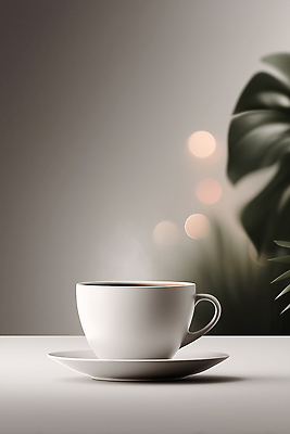 JPG 식물 편집이미지 커피 음료 백그라운드 탁자 휴식 따뜻함 일상 컵 인테리어 흰색 분위기 편안함 모던 홈카페 편집실사 AI포토 AI콘텐츠 식기 디자인 컬러 가구 컨셉 라이프 카페 감각 CG 파일형식