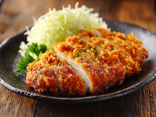 JPG 편집이미지 접시 한식 육류 요리 식사 튀김 신선 돈가스 저녁 상추 정식 점심 외식 바삭바삭 맛있는 편집실사 AI포토 AI콘텐츠 식기 음식 컨셉 채소 식재료 커틀릿 야간 CG 파일형식