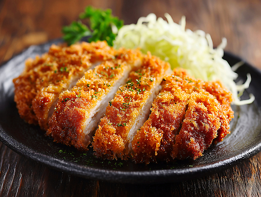 JPG 편집이미지 음식 채소 육류 요리 식사 맛 돈가스 저녁 해산물 양배추 바삭바삭 편집실사 AI포토 AI콘텐츠 컨셉 식재료 커틀릿 야간 CG 파일형식