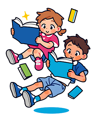 PSD 교육 어린이 컬러 일러스트 모션 놀이 책 친구 학습 독서 기쁨 집중 즐거움 상상력 창의성 국내일러스트 감정 컨셉 관계 사람 파일형식