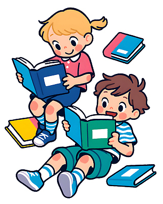 PSD 문자 어린이 컬러 일러스트 학교 놀이 이야기 책 친구 학습 독서 교양 탐험 놀이터 집중 즐거움 호기심 상상력 국내일러스트 교육 감정 컨셉 관계 사람 파일형식