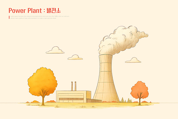 PSD 나무 건축 산업 일러스트 공장 자연 설계 기술 굴뚝 풍경 환경 발전소 에너지 가을 대기 구조물 연기 전기에너지 방사능 국내일러스트 식물 계절 컨셉 공업 생태계 파일형식