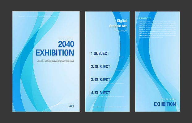 PSD 템플릿 디자인 포스터 안내 설명 그래픽 파란색 디지털 정보 전시회 그림 내용 예시 프로젝트 이미지템플릿 컬러 모션 전시 파일형식