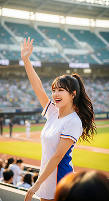 JPG 편집이미지 여학생 스포츠 응원 모션 웃음 경기 여름 활발 야구 군중 흥분 치어리더 야구장 소통 의료성형뷰티 편집실사 AI포토 AI인물포토 AI콘텐츠 학생 계절 여자 감정 컨셉 스포츠시설 표정 사람 구기 CG 파일형식