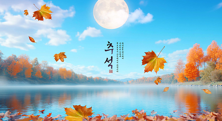 PSD 편집이미지 호수 컬러 단풍 자연 하늘 나뭇잎 풍경 반사 평화 맑음 달 가을 조화 뷰티풀 형광 이미지편집 자연요소 계절 컨셉 잎 날씨 빛 생태계 파일형식