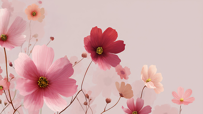 JPG 디자인 꽃잎 꽃 예술 컬러 백그라운드 일러스트 자연 생명 장식 봄 이미지 부드러움 화사함 감성 조화 뷰티풀 싱그러움 국내일러스트 AI일러스트 AI콘텐츠 식물 계절 컨셉 감각 생태계 파일형식