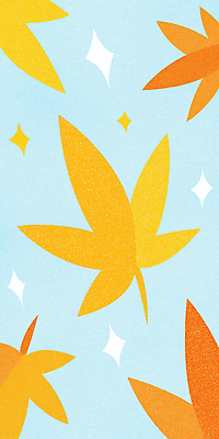 JPG 계절 컬러 백그라운드 단풍 잎 일러스트 자연 하늘 풍경 그래픽 장식 반짝임 노란색 주황색 가을 분위기 변화 뷰티풀 색채 국내일러스트 AI일러스트 AI콘텐츠 식물 컨셉 모션 생태계 파일형식