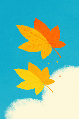 JPG 구름 계절 컬러 단풍 일러스트 자연 하늘 생명 바람 나뭇잎 풍경 노란색 주황색 가을 분위기 변화 떨어짐 뷰티풀 국내일러스트 AI일러스트 AI콘텐츠 자연요소 컨셉 잎 날씨 생태계 파일형식