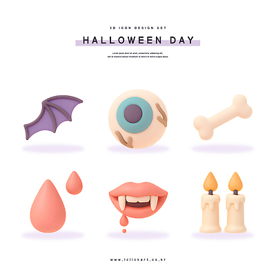 PSD 아이콘 촛불 뼈 그래픽 장식 3D아이콘 할로윈 눈 박쥐 송곳니 자연요소 초 포유류 날씨 치아 파일형식