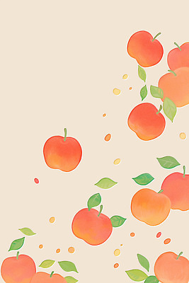 PSD 식물 디자인 컬러 백그라운드 잎 과일 일러스트 자연 수채화 밝음 풍경 사과 편안함 그림 상큼 색감 창의성 국내일러스트 감각 생태계 파일형식