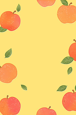 PSD 식물 디자인 컬러 배경화면 잎 패턴 과일 일러스트 자연 귤 여름 인테리어 봄 신선 사과 노란배경 아기자기 국내일러스트 계절 백그라운드 컨셉 무늬 노란색 생태계 파일형식