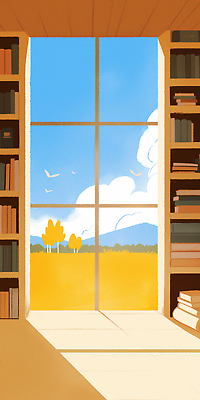 JPG 나무 공원 일러스트 창문 자연 하늘 조명 산 주택 풍경 초원 책 독서 햇빛 평화 가을 국내일러스트 AI일러스트 AI콘텐츠 식물 계절 공공시설 컨셉 건물 태양 생태계 파일형식