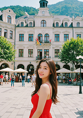 JPG 편집이미지 건축물 유럽 거리 미소 여러명 야외 여름 햇빛 여행객 도시 광장 관람 뷰티풀 의료성형뷰티 편집실사 AI포토 AI인물포토 AI콘텐츠 계절 건축 나라 다수 표정 사람 태양 CG 파일형식