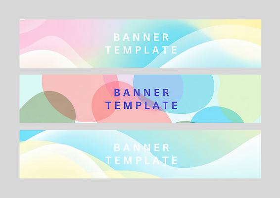 PSD 템플릿 디자인 배너 배너템플릿 가로배너 컬러 패턴 곡선 추상 그래픽 매력적 원형 마케팅 뷰티풀 색채 웹디자인 배너세트 도형 선 컨셉 무늬 가로 세트 파일형식