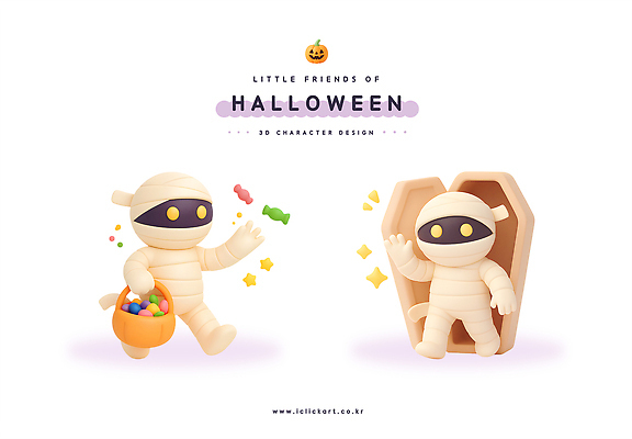 PSD 편집이미지 캐릭터 디자인 어린이 디저트 3D캐릭터 사탕 장난감 귀여움 축제 할로윈 즐거움 아이템 흡혈귀 미라 편집3D 감정 음식 컨셉 사람 3D 파일형식