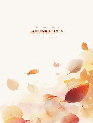 PSD 상징 컬러 백그라운드 잎 일러스트 자연 바람 따뜻함 풍경 고요 가을 감각 즐거움 생태계 힐링 소재 감성 뷰티풀 국내일러스트 자연요소 식물 계절 감정 컨셉 날씨 파일형식