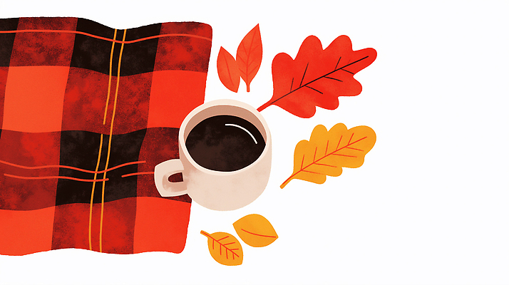 JPG 여유 커피 음료 단풍 잎 일러스트 자연 휴식 나뭇잎 따뜻함 풍경 일상 카페 가을 추억 편안함 담요 체크무늬 색감 오후 차분 국내일러스트 AI일러스트 AI콘텐츠 식물 계절 감정 컨셉 무늬 라이프 상점 감각 생태계 파일형식