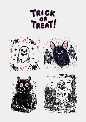 PSD 캐릭터 계절 기념일 일러스트 장식 할로윈 유령 신비 비석 즐거움 그림 공포 박쥐 국내일러스트 감정 컨셉 포유류 이벤트 파일형식