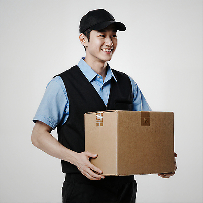 JPG 편집이미지 직업 남자 행복 탁자 직장 미소 친구 상자 택배기사 고객 배송 서비스 의료성형뷰티 편집실사 AI포토 AI인물포토 AI콘텐츠 택배없는날 감정 가구 회사 관계 표정 사람 배달원 CG 제도 파일형식