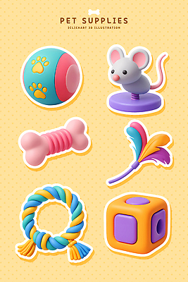 PSD 편집이미지 디자인 컬러 반려동물 인테리어 장난감 고양이 강아지 편집3D 동물 포유류 3D 개 파일형식