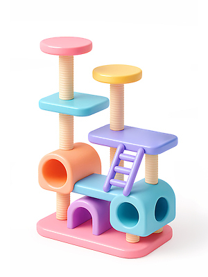 PSD 편집이미지 컬러 포즈 모션 놀이 주택 안전 세로 장난감 고양이 공간 도구 구조물 즐거움 사냥 편집3D 건축 감정 포유류 건물 반려동물 3D 파일형식