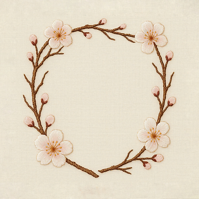 JPG 편집이미지 디자인 옷 꽃 예술 자연 가지 장식 인테리어 자수 수공예 뷰티풀 손바느질 패브릭 편집실사 AI포토 AI콘텐츠 식물 채소 직물 공예 CG 생태계 파일형식