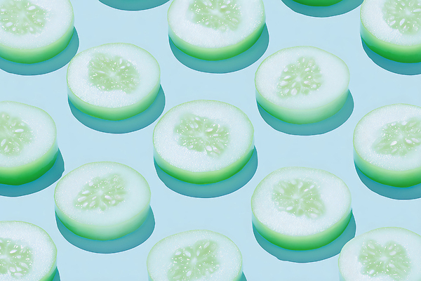 JPG 디자인 음식 백그라운드 패턴 채소 일러스트 재료 자연 디저트 오이 건강 요리 초록색 여름 파란색 주방 신선 맛 슬라이스 국내일러스트 AI일러스트 AI콘텐츠 계절 컬러 컨셉 무늬 생태계 파일형식