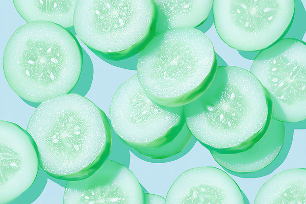 JPG 조각 백그라운드 채소 과일 일러스트 재료 자연 디저트 오이 건강 요리 초록색 여름 식사 샐러드 신선 수분 국내일러스트 AI일러스트 AI콘텐츠 영양군 계절 음식 컬러 경상북도 생태계 파일형식