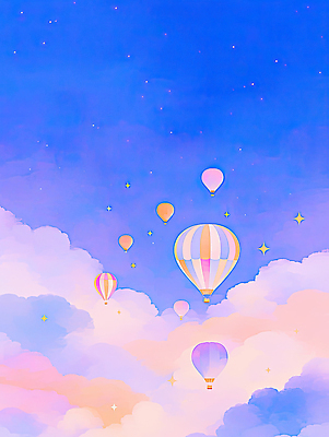 JPG 구름 응시 컬러 여행 일러스트 자연 하늘 밝음 풍경 공중 고요 꿈 자유 도전 열기구 비행 뷰티풀 순간 국내일러스트 AI일러스트 AI콘텐츠 자연요소 시선 컨셉 항공교통 생태계 파일형식