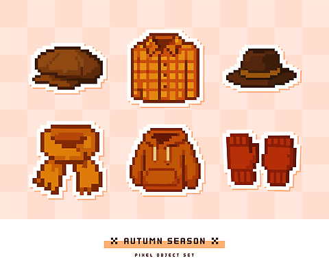 캐릭터 모자 디자인 옷 계절 패션 예술 컬러 장갑 일러스트 장신구 그래픽 스카프 가을 후드티셔츠 창작 체크셔츠 스타일 국내일러스트 AI파일 잡화 셔츠 티셔츠 목도리 파일형식 벡터