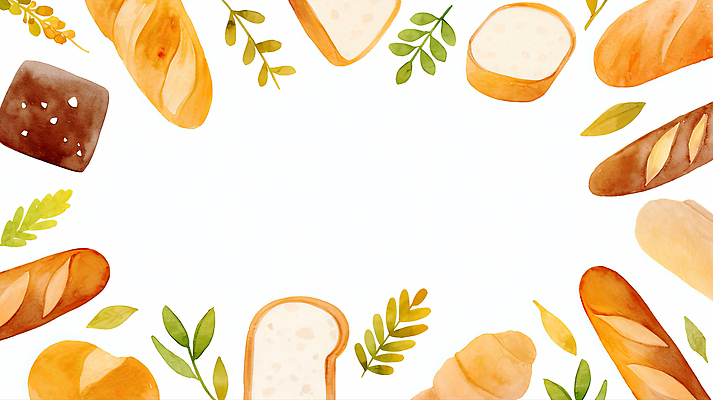 JPG 디자인 예술 음식 빵 일러스트 자연 수채화 곡류 따뜻함 제과 식사 빈티지 바게트 편안함 식빵 크림빵 국내일러스트 AI일러스트 AI콘텐츠 컨셉 제과제빵 감각 생태계 파일형식