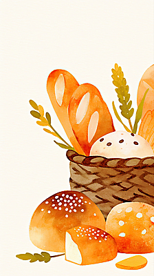 JPG 식물 전통 디자인 예술 빵 일러스트 재료 자연 요리 장식 바구니 식사 버섯 편안함 준비 제빵 레시피 조화 영감 아기자기 국내일러스트 AI일러스트 AI콘텐츠 음식 컨셉 제과제빵 감각 생태계 파일형식