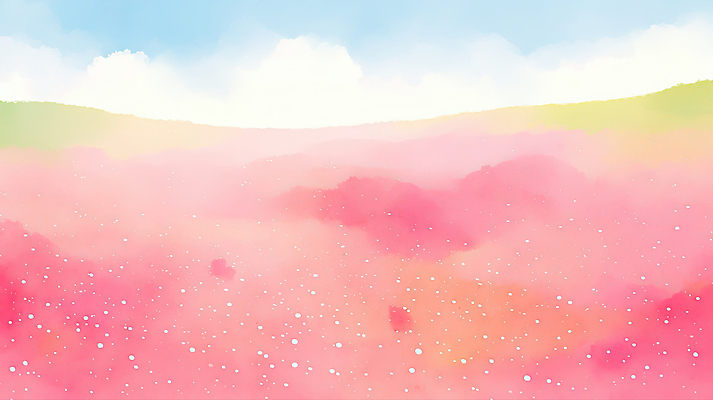 JPG 주간 구름 꽃 예술 분홍색 백그라운드 일러스트 자연 하늘 밝음 풍경 고요 분위기 그림 감성 드로잉 파스텔 뷰티풀 산들바람 색감 국내일러스트 AI일러스트 AI콘텐츠 자연요소 식물 컬러 컨셉 바람 학용품 미술 생태계 파일형식