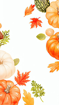 JPG 식물 디자인 계절 예술 컬러 백그라운드 단풍 잎 일러스트 자연 생명 호박 따뜻함 풍경 장식 수확 가을 크기 뷰티풀 색감 국내일러스트 AI일러스트 AI콘텐츠 농업 채소 생태계 파일형식