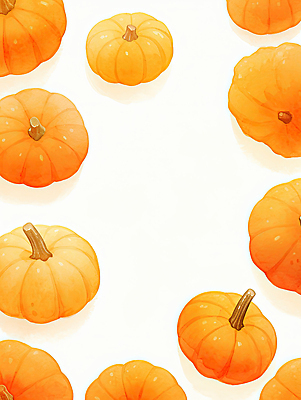 JPG 식물 디자인 컬러 백그라운드 채소 일러스트 자연 호박 따뜻함 요리 장식 농작물 농장 주황색 수확 가을 크기 준비 질감 일렬 국내일러스트 AI일러스트 AI콘텐츠 계절 농업 생태계 파일형식