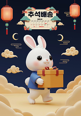 PSD 구름 무료이미지 편집이미지 캐릭터 전통 명절 선물 추석 귀여움 축제 달력 가을 등불 토끼 분위기 준비 편집3D 자연요소 계절 기념일 컨셉 포유류 조명 반려동물 3D 파일형식