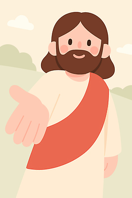 캐릭터 손 상징 백그라운드 일러스트 하늘 친절 따뜻함 사랑 웃음 초록색 평화 믿음 기쁨 만남 표현 분위기 묘사 언덕 소통 접근 국내일러스트 AI파일 감정 컬러 컨셉 표정 신체부위 파일형식 벡터